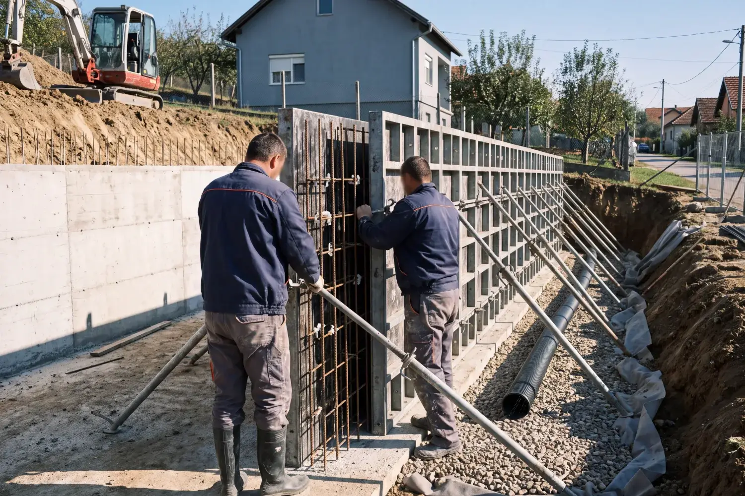 Betonik — betoniranje u celoj Srbiji | Kako gradimo potporni zid