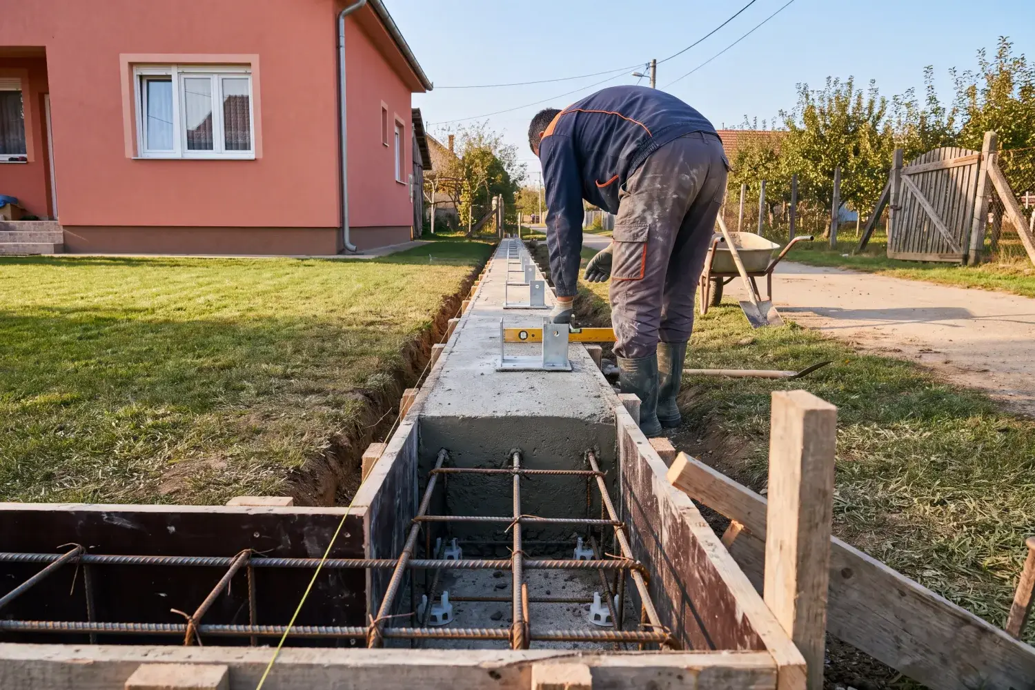 Betonik — betoniranje u celoj Srbiji | Temelj i cokla za ogradu