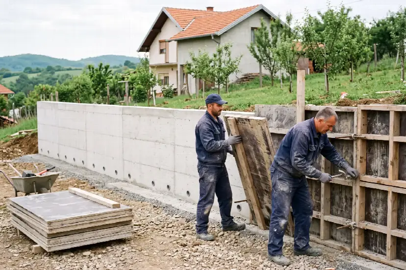 Betonik — betoniranje u celoj Srbiji | Potporni zid